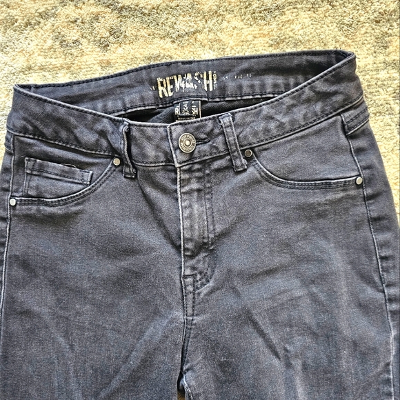 Rewash High Wasted Distressed Black Wash Skinny Jeans Size 3 Waist 26 - Picture 4 of 11